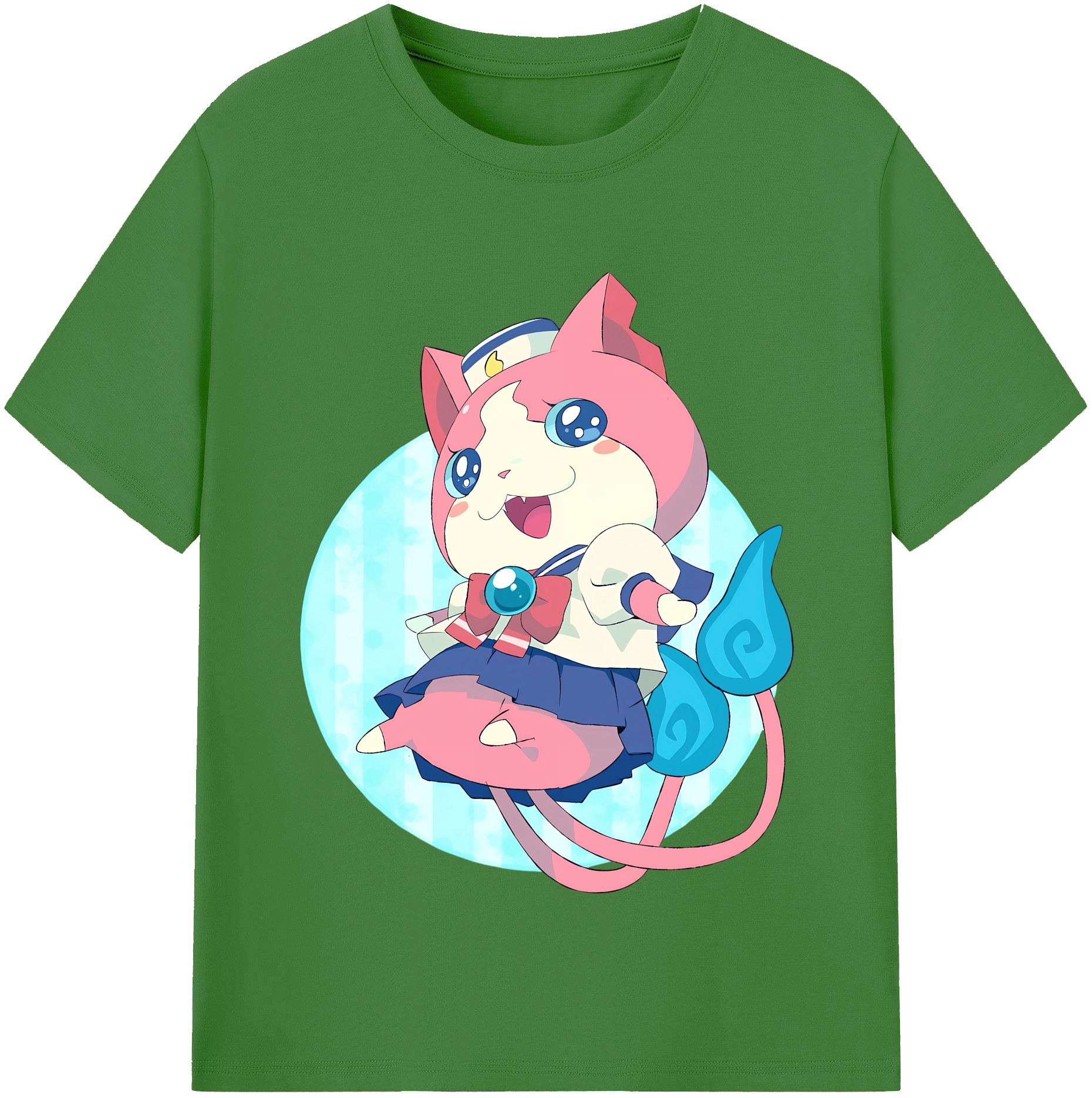（画像用） 妖怪ウォッチ Yo-kai Watch レディースカジュアルプリントTシャツ（綿100％）